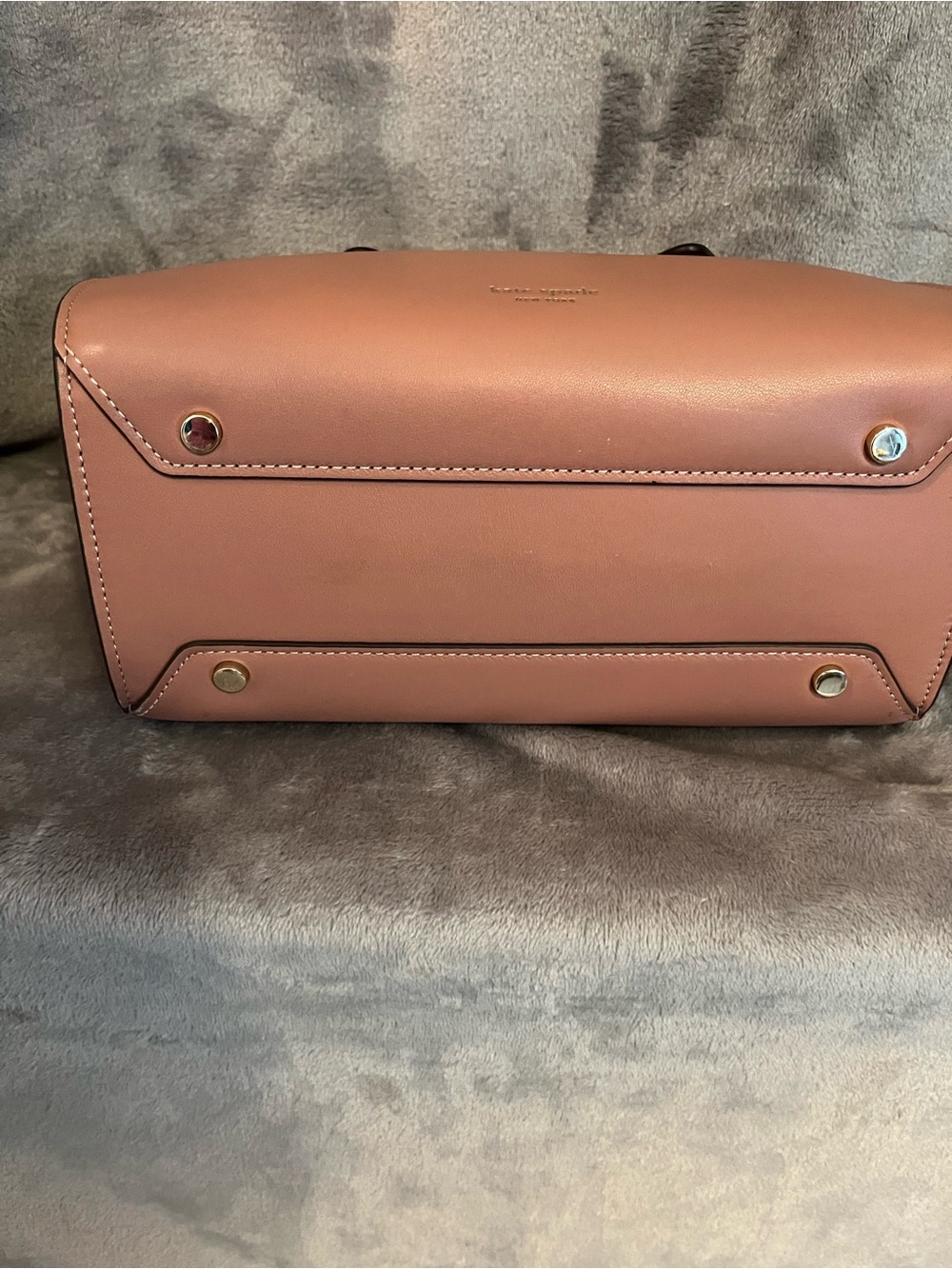 Kate Spade Leather Barrel Satchel Colorblock ( black berry preserve multi ) - Picture 3 of 4